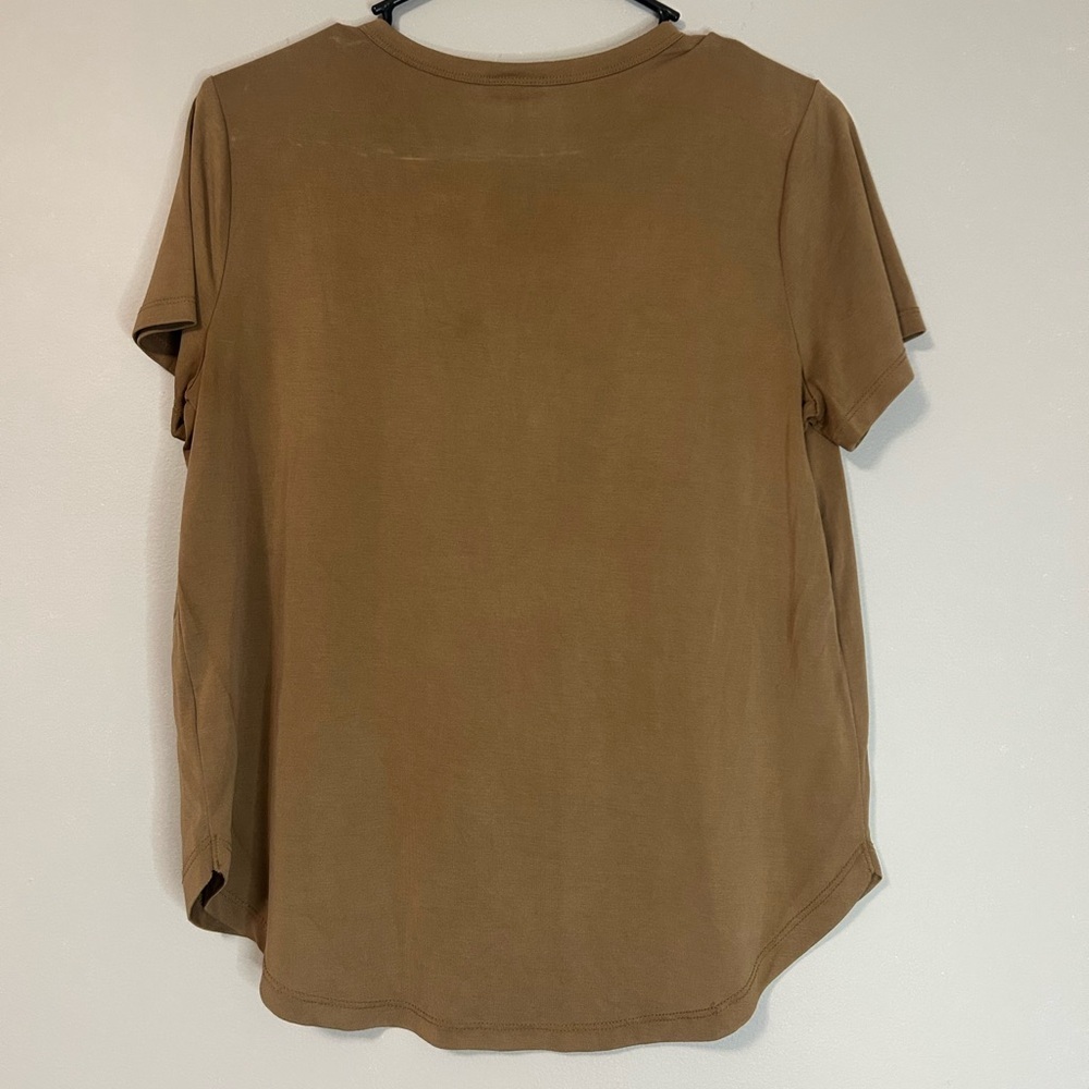 A New Day Brown Short Sleeve T-Shirt, Size S - Picture 4 of 4